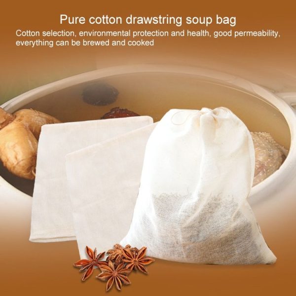 100pcs / Pack 20x25cm Soup Gauze Filter Bag Kitchen Utensils Soup Residue Isolation Bag - Image 7
