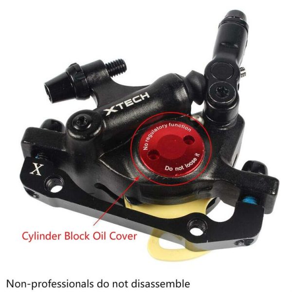 ZOOM HB100 Mountain Bike Hydraulic Brake Caliper Folding Bike Cable Pull Hydraulic Disc Brake Caliper, Style: Front (Purple) - Image 9