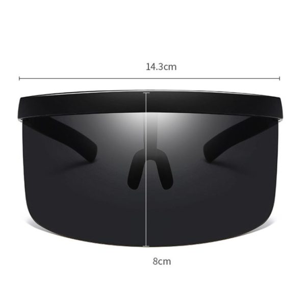 Large Frame Full Protection Outdoor Boy & Girl Sunglasses UV-proof Baby Sunglasses, Frame color: Green Frame Mercury Film - Image 3