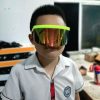 Large Frame Full Protection Outdoor Boy & Girl Sunglasses UV-proof Baby Sunglasses, Frame color: Green Frame Mercury Film - Image 8