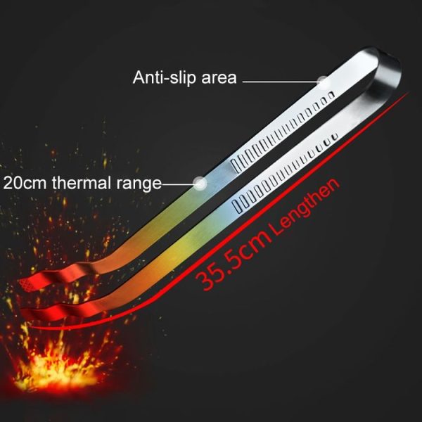 Stainless Steel Barbecue Clip Barbecue Tool Bread Clip Spaghetti Food Clip Steak Clip - Image 4