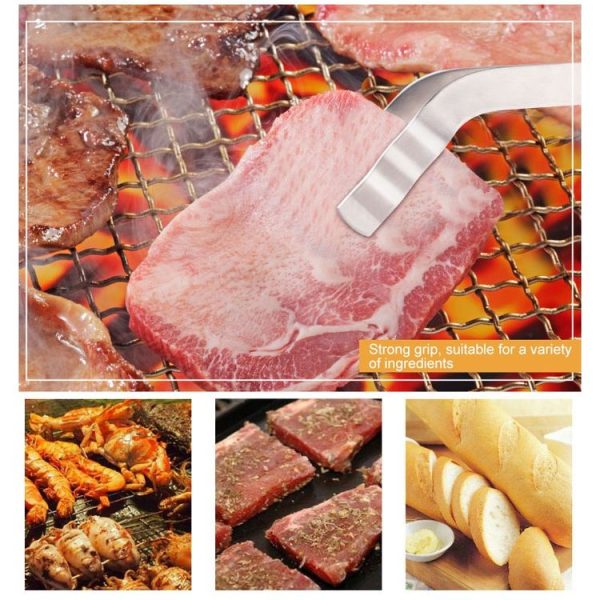 Stainless Steel Barbecue Clip Barbecue Tool Bread Clip Spaghetti Food Clip Steak Clip - Image 7