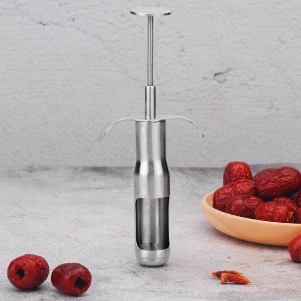 Stainless Steel Red Date Pitting Device Cherry Fruit Coring Device, Specification: Large - Image 5