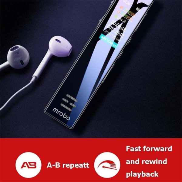 MROBO A10 Professional Voice Recorder HD Noise Reduction Student MP3 Color Screen Player, Capacity: 16 GB - Image 3