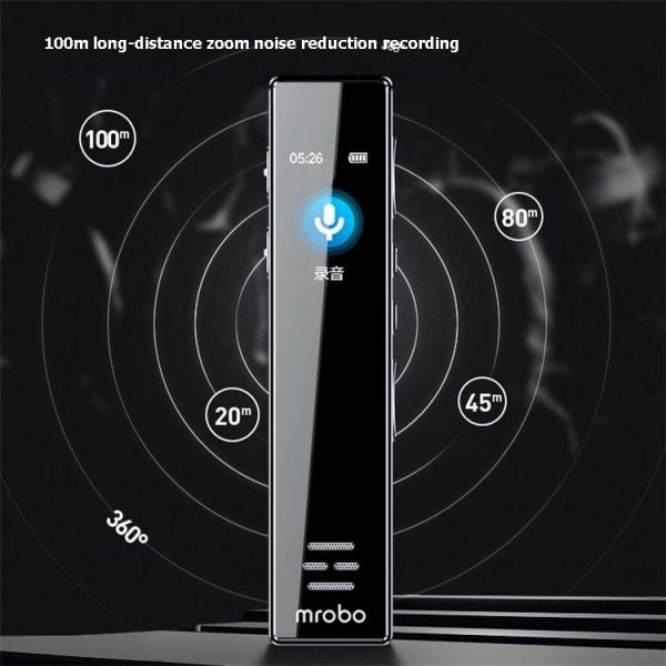 MROBO A10 Professional Voice Recorder HD Noise Reduction Student MP3 Color Screen Player, Capacity: 16 GB - Image 6