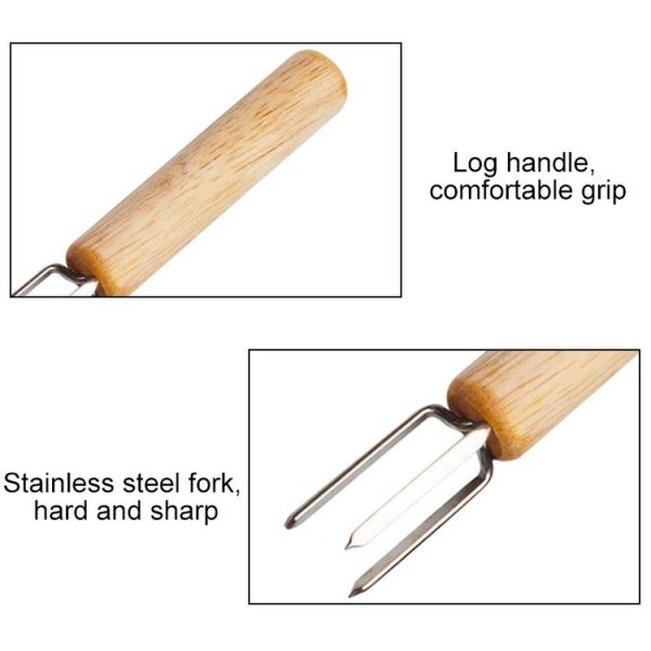 10 PCS Corn Fork Corn Roast Needle Moxa Extender Corn Plug Barbecue Tool Barbecue Fork - Image 3