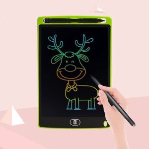 8.5 inch LCD Handwriting Board Children Drawing Graffiti Handwriting Board, Style: Colorful, Frame Color: Green