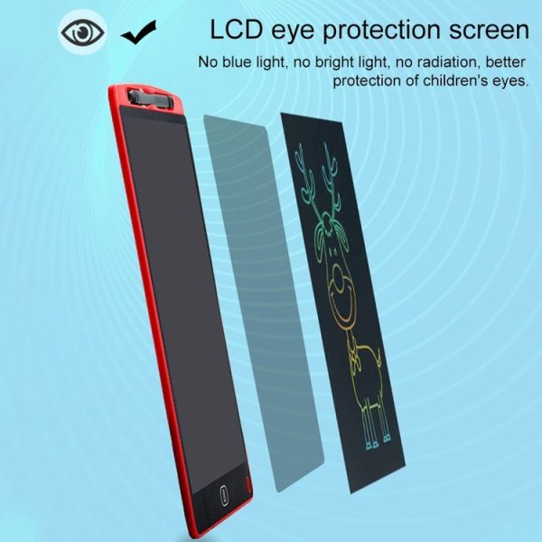 8.5 inch LCD Handwriting Board Children Drawing Graffiti Handwriting Board, Style: Colorful, Frame Color: Green - Image 7