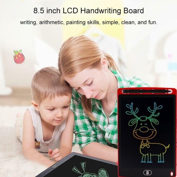 8.5 inch LCD Handwriting Board Children Drawing Graffiti Handwriting Board, Style: Colorful, Frame Color: Green - Image 9