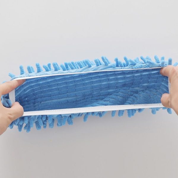2pcs Chenille Lazy Mopping Shoe Cover Clean Floor Removable and Washable Mop Random Color - Image 5