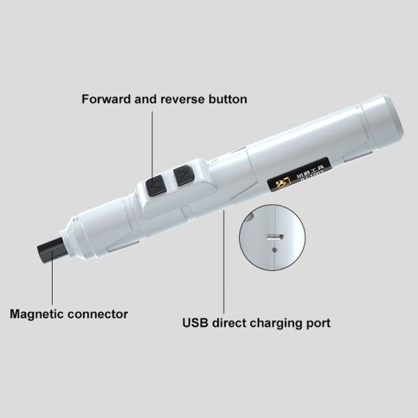 Pen Type Miniature Precision Electric Screwdriver Set Multifunctional Mini Mobile Phone Clock Screwdriver - Image 3