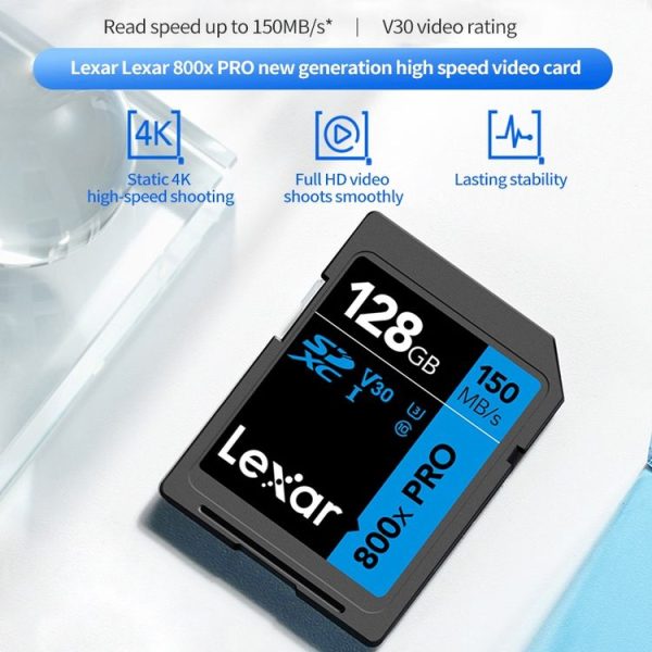 Lexar SD-800X Pro High Speed SD Card SLR Camera Memory Card, Capacity: 32GB - Image 4
