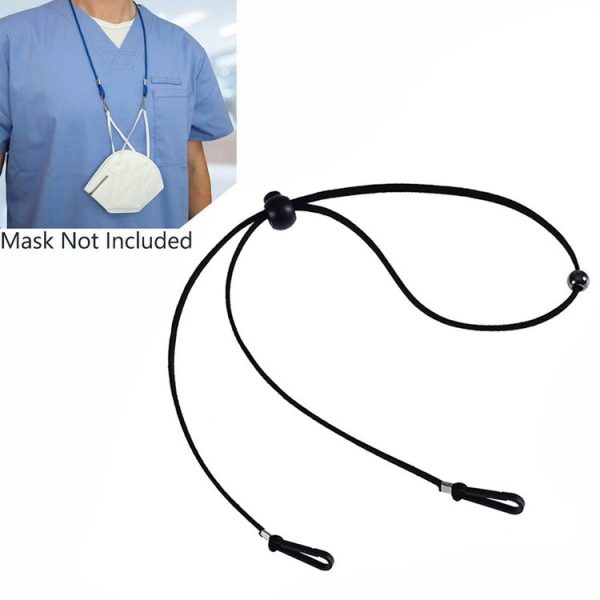 10pcs Mask Anti-lost Adjustable Lanyard and Ear Hook (Grey) - Image 3