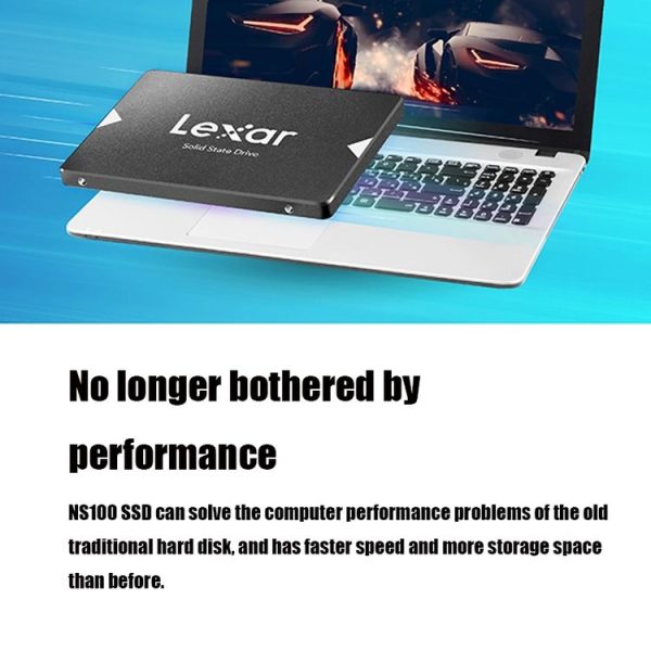 Lexar NS100 2.5 inch SATA3 Notebook Desktop SSD Solid State Drive, Capacity: 512GB (Gray) - Image 8