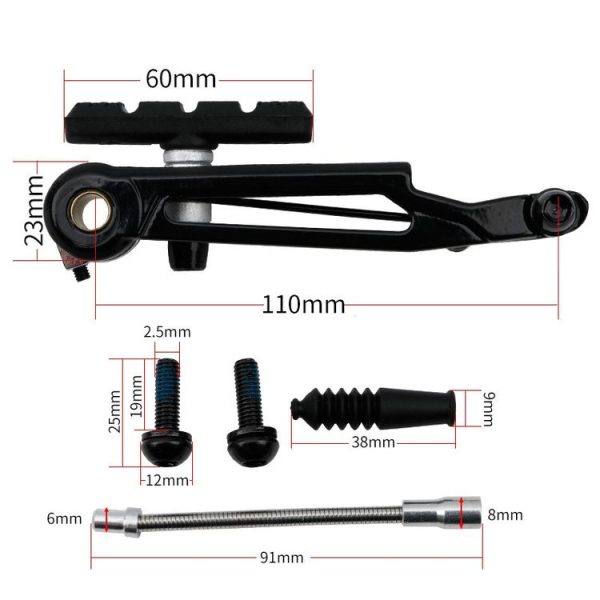 Litepro Long arm V Brake Folding Bike Modified SP8 Brake, Specification: 1 Pair (Half Bike Portion) - Image 6