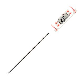 3 PCS Food Pen Type Thermometer Probe Type Electronic Digital Display Thermometer Liquid Barbecue Baking Oil Thermometer (White)