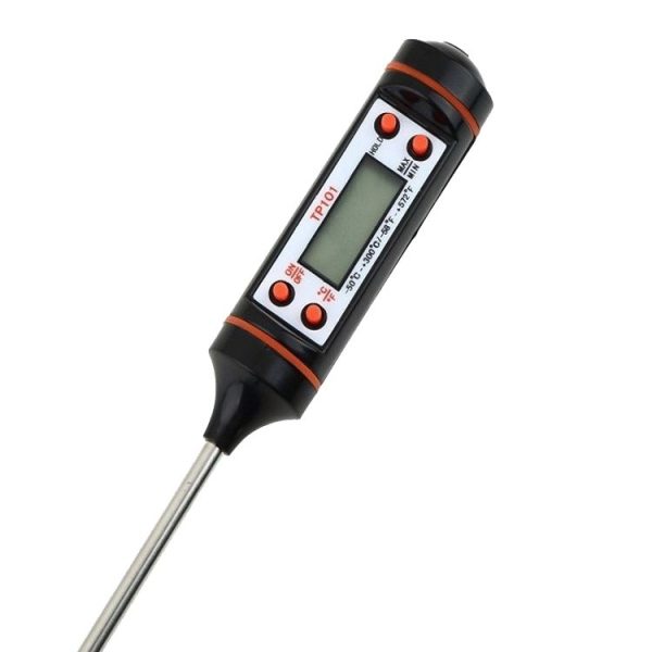 3 PCS Food Pen Type Thermometer Probe Type Electronic Digital Display Thermometer Liquid Barbecue Baking Oil Thermometer (White) - Image 4