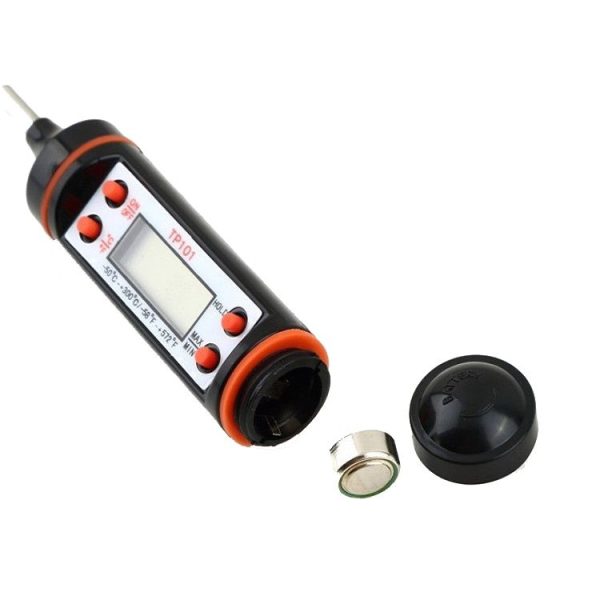 3 PCS Food Pen Type Thermometer Probe Type Electronic Digital Display Thermometer Liquid Barbecue Baking Oil Thermometer (White) - Image 6