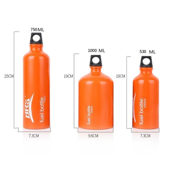 BRS Outdoor Fuel Portable Aluminum Alloy Oil Bottle, Capacity: 530 ML - Image 2