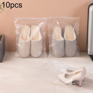 10pcs Shoe Storage Bag Dustproof Transparent Travel Carrying Bag, Specification: Medium 29x36cm