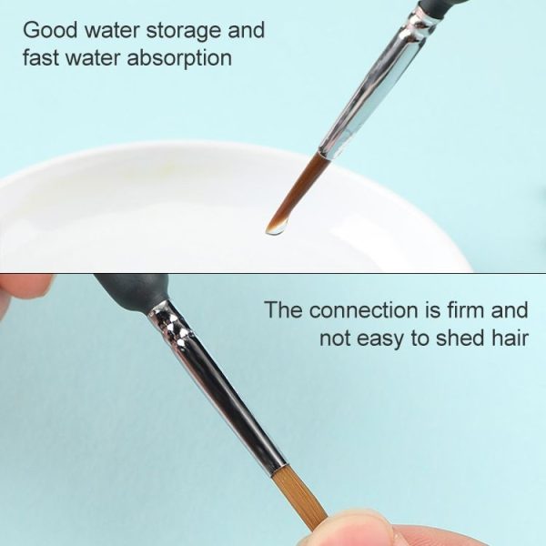 11 PCS Full Sets WeiZhuang Hook Line Pen Painting Hand-painted Watercolor Wolf Mint Hook Line Pen Painting Stroke Thin Line Brush, Color: Dark Blue - Image 4