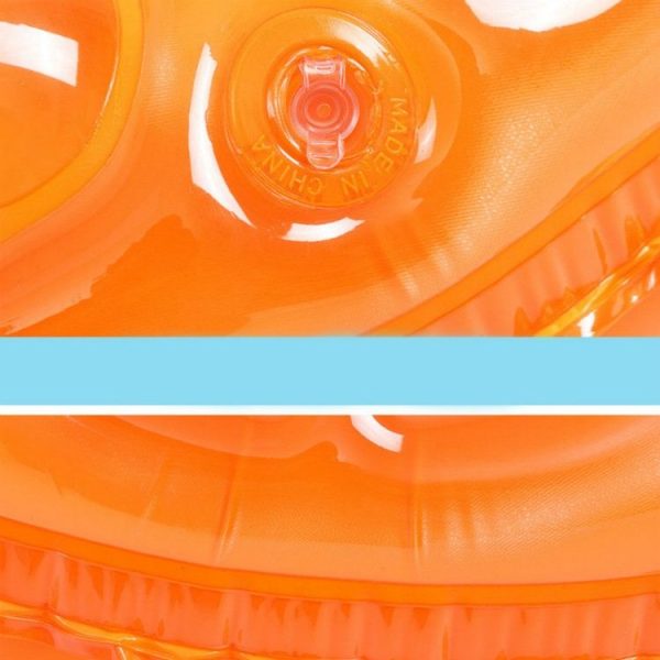 Cartoon Pattern Double Airbag Thickened Inflatable Swimming Ring Crystal Swimming Ring, Size: 70 cm (Blue) - Image 4