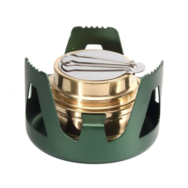 Outdoor Camping Alcohol Stove Vaporized Liquid Alcohol Atove Mini Alcohol Stove Portable Creative Alcohol Stove (Dark Green) - Image 2