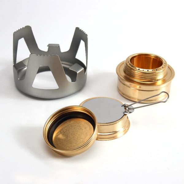 Outdoor Camping Alcohol Stove Vaporized Liquid Alcohol Atove Mini Alcohol Stove Portable Creative Alcohol Stove (Dark Green) - Image 3
