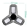 LED E27 Plant Growth Light Three-leaf Folding Seedling Planting Supplement Light, Power: 144 Beads - Image 5