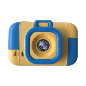 High-definition Dual-camera Photo Children Digital Camera Baby Toy (Blue Yellow)