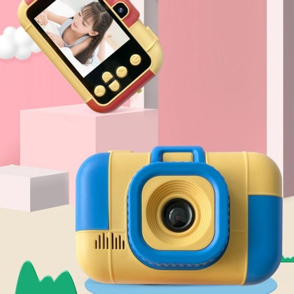 High-definition Dual-camera Photo Children Digital Camera Baby Toy (Blue Yellow) - Image 11