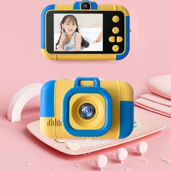 High-definition Dual-camera Photo Children Digital Camera Baby Toy (Blue Yellow) - Image 12