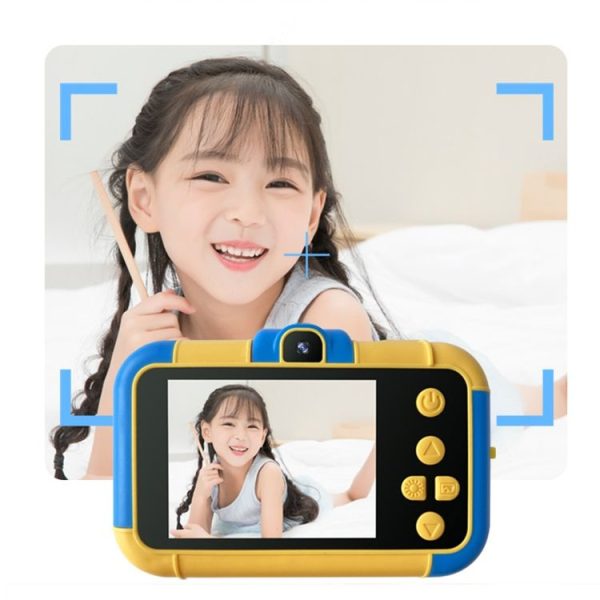 High-definition Dual-camera Photo Children Digital Camera Baby Toy (Blue Yellow) - Image 9