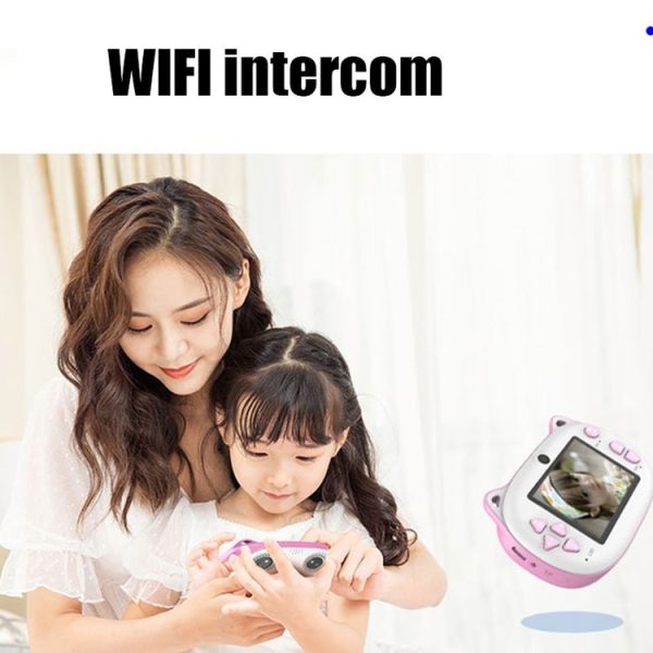 Owl Double Camera Child Camera WIFI Story Talking Digital Camera Toy (Pink) - Image 10