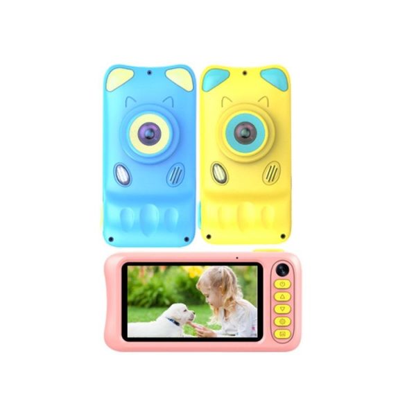 A200L 4.39 inch Cute Cartoon Style High-definition Camera Toy Front and Rear Dual-lens Camera Children Digital Camera (Pink) - Image 11