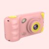 A200L 4.39 inch Cute Cartoon Style High-definition Camera Toy Front and Rear Dual-lens Camera Children Digital Camera (Pink) - Image 2