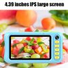 A200L 4.39 inch Cute Cartoon Style High-definition Camera Toy Front and Rear Dual-lens Camera Children Digital Camera (Pink) - Image 5