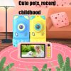 A200L 4.39 inch Cute Cartoon Style High-definition Camera Toy Front and Rear Dual-lens Camera Children Digital Camera (Pink) - Image 6