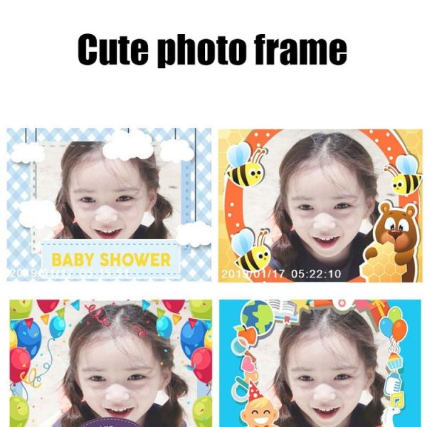 Children Digital Camera Handheld Mini Cartoon SLR DV Camera (Blue) - Image 4
