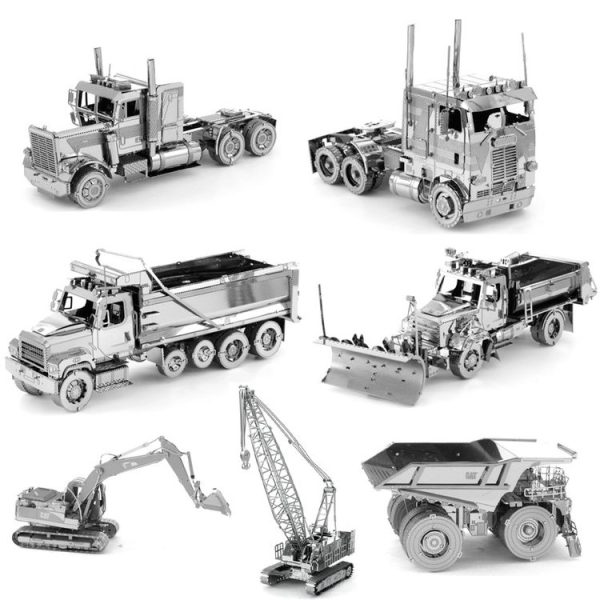 3D Metal Assembly Model Engineering Vehicle Series DIY Puzzle Toy, Style: Loader - Image 3