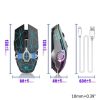 FREEDOM-WOLF X13 2400 DPI 6 Keys Wireless Charging Silent Water-cooled Luminous Mechanical Gaming Mouse (Star Black) - Image 3