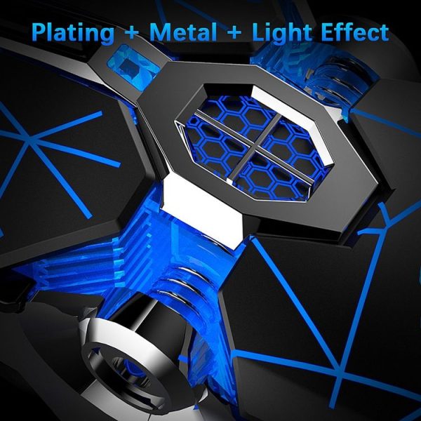FREEDOM-WOLF X13 2400 DPI 6 Keys Wireless Charging Silent Water-cooled Luminous Mechanical Gaming Mouse (Star Black) - Image 7