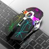 FREEDOM-WOLF X13 2400 DPI 6 Keys Wireless Charging Silent Water-cooled Luminous Mechanical Gaming Mouse (Star Black) - Image 9