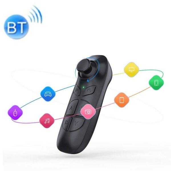 VR Glasses Remote Control Android Mobile Phone E-book Page Flip Short Video Shooting Selfie Bluetooth Handle (Black)