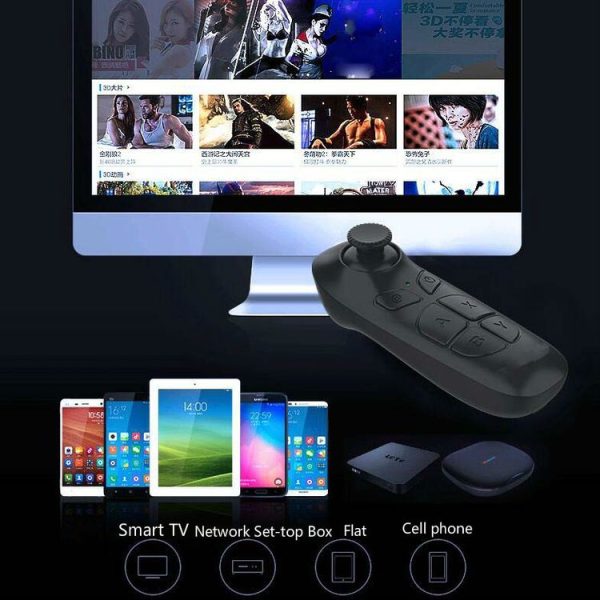 VR Glasses Remote Control Android Mobile Phone E-book Page Flip Short Video Shooting Selfie Bluetooth Handle (Black) - Image 7