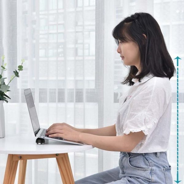 Creative Laptop Compact Portable Invisible Mushroom Stand Desktop Heightening Fan Heater Shelf (Green) - Image 8