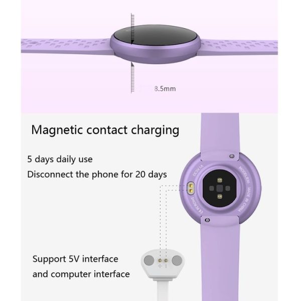 Bozlun B36 1.04 inch Color Screen Smart Bracelet, IP68 Waterproof, Support Heart Rate Monitoring / Menstrual Period Reminder / Call Reminder (Red) - Image 7