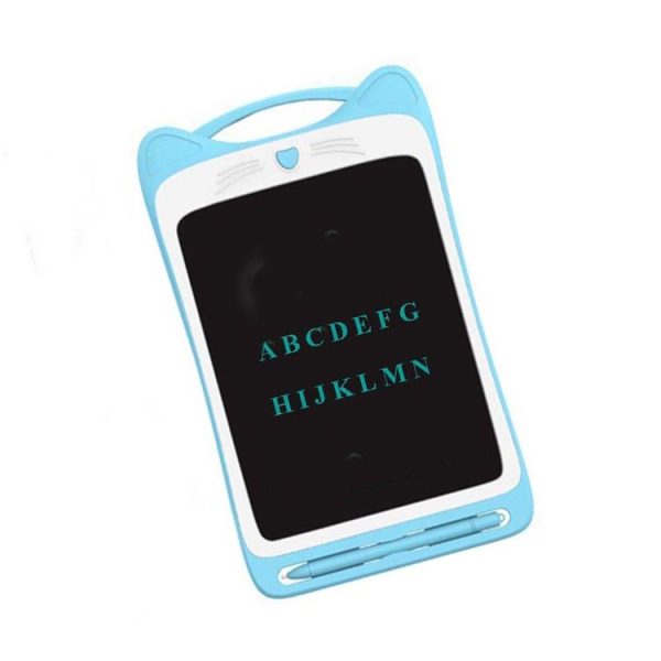 12 inch Children LCD Drawing Board Handwriting Board Light Energy Electronic Small Blackboard, Style: Monochrome Highlight (Blue) - Image 2