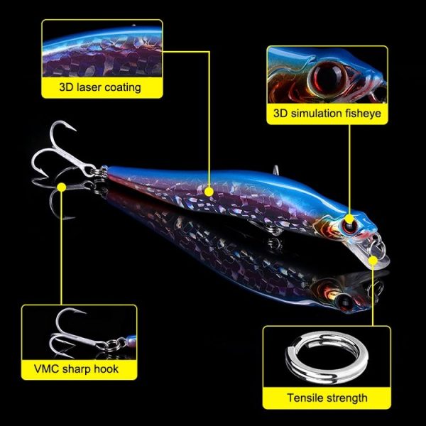 SeaKnight Long-range Minoruia Bait 110mm Siniperca Fish (L05) - Image 5
