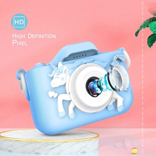 Q8 Children Camera HD Dual-lens Camera Cartoon Children Digital Camera, Style: 2.0MP (Blue) - Image 8